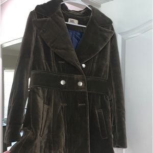 Vaute Couture Pea Coat • size M • wind and rain-resistant velvet material